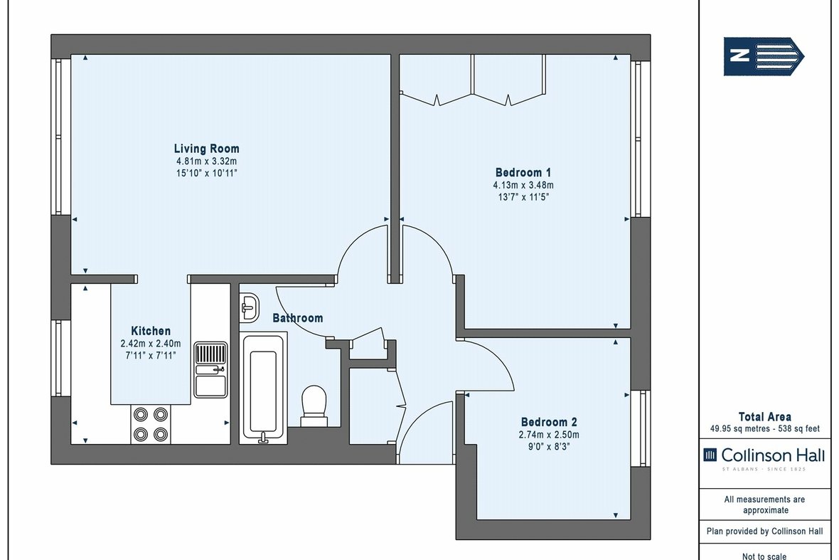 2 Bedroom Apartment Let AgreedApartment Let Agreed in Cedar Court, St. Albans, Hertfordshire - View 14 - Collinson Hall