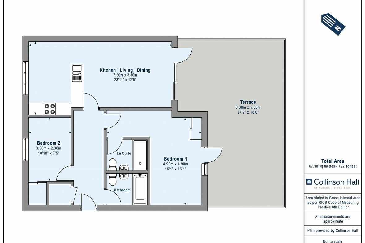 2 Bedroom Apartment New InstructionApartment New Instruction in Clock House Gardens, Welwyn, Hertfordshire - View 11 - Collinson Hall