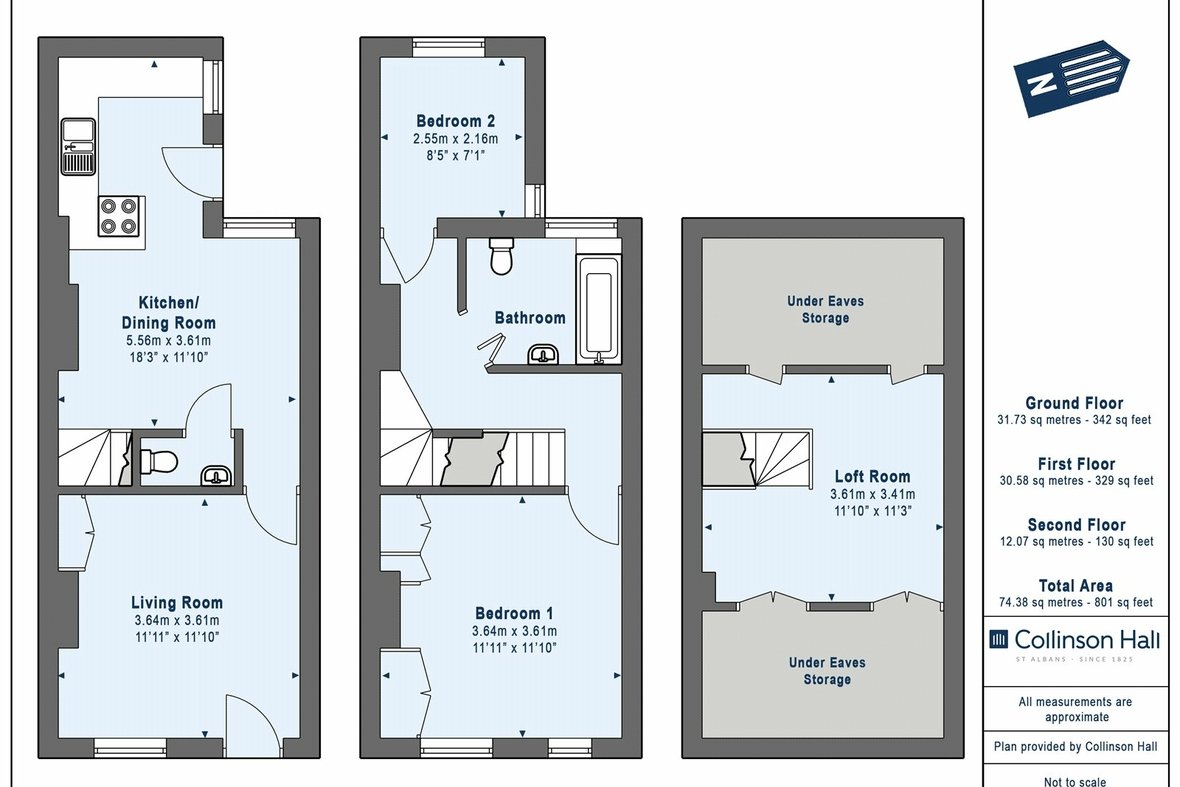 2 Bedroom House Sold Subject to ContractHouse Sold Subject to Contract in Oster Street, St. Albans, Hertfordshire - View 21 - Collinson Hall